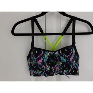 Victoria's Secret VSX Sport Neon Diamond Print Sports Bra size 32C
